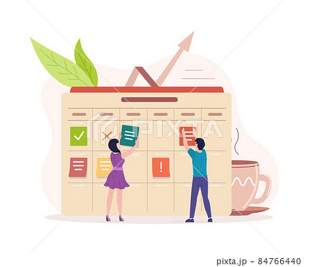 Scrum or Kanban agile planning technique with board concept. Daily management organization 84766440