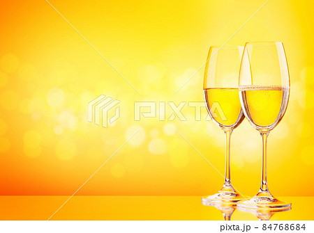Two champagne glasses 84768684