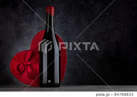 Valentines day gift and red wine Valentines day gift and red wine 84768833