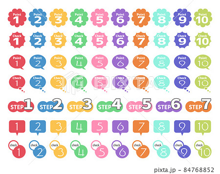 数字アイコンセット 数字アイコンセット 84768852