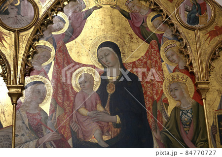 Pinacoteca nazionale decors, Siena, tuscany, italy Pinacoteca nazionale decors, Siena, tuscany, italy 84770727