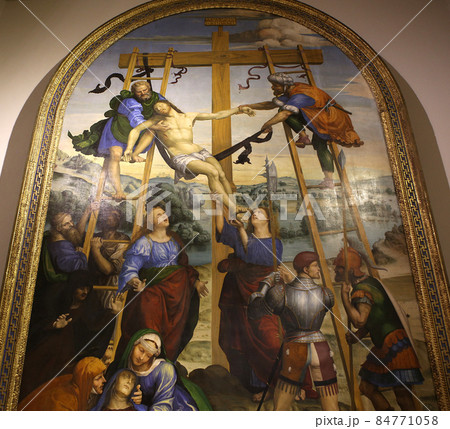 Pinacoteca nazionale decors, Siena, tuscany, italy 84771058