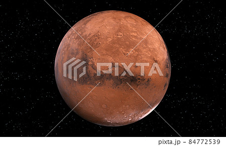 Mars planet in outer space. Elements of this image furnished by NASA. 84772539