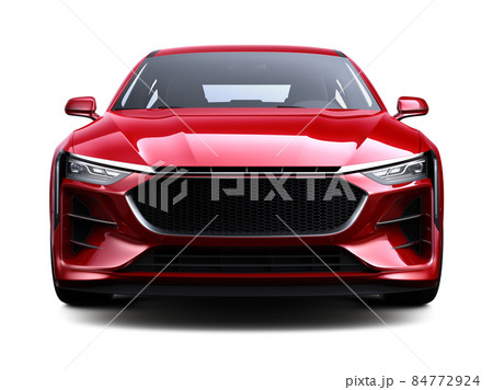Red concept car - front view 84772924