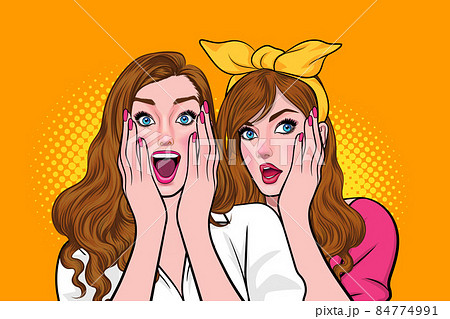 Woman whispering gossip or secret to her friend Woman whispering gossip or secret to her friend 84774991