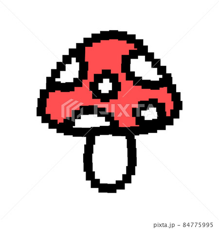 Funny amanita mushroom pixel art icon. Vector doodle cartoon graphic illustration design. Isolated on white background.Amanita mushroom pixel art,8 bit,16 bit style print for poster, t-shirt concept Funny amanita mushroom pixel art icon. Vector doodle cartoon graphic illustration design. Isolated on white background.Amanita mushroom pixel art,8 bit,16 bit style print for poster, t-shirt concept 84775995