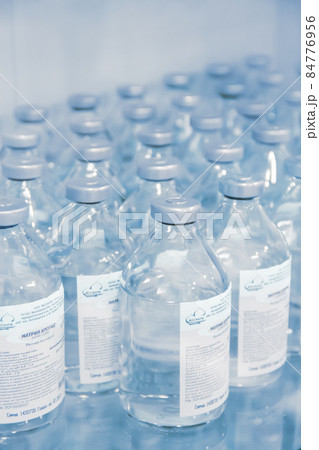 Medical solution for treatment in bottles. Dropper preparations. Medical device for emergency patient in blue tone style. Blank Emergency Surgery Room. Clinic interior for background. Medical solution for treatment in bottles. Dropper preparations. Medical device for emergency patient in blue tone style. Blank Emergency Surgery Room. Clinic interior for background. 84776956