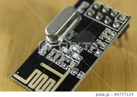 Electronic components. Macro image of radio module. Electronic components. Macro image of radio module. 84777124