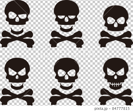 Skull, skull, skeleton illustration material 84777815