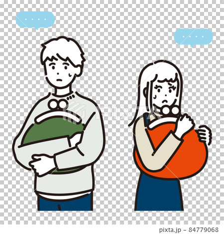 お金の管理に不満のある夫婦のイメージイラスト 84779068