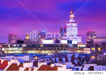 Warsaw, Poland - Modern polish capital skyline 84780941