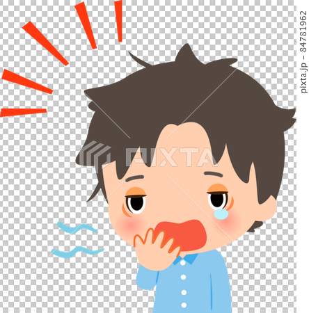 一個穿著睡衣的男人在頭髮上打盹 84781962