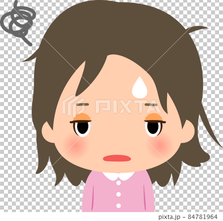 一個女人躺著頭髮有問題 84781964