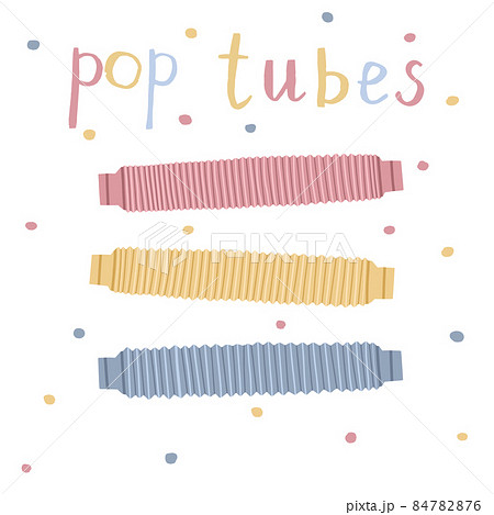 Popular Antistress Toy Pop Tube Illustration On のイラスト素材