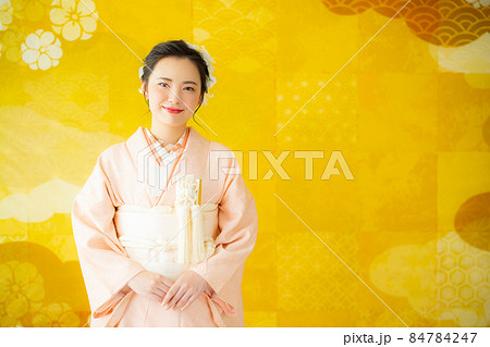 花嫁　色掛下　総絞り 84784247