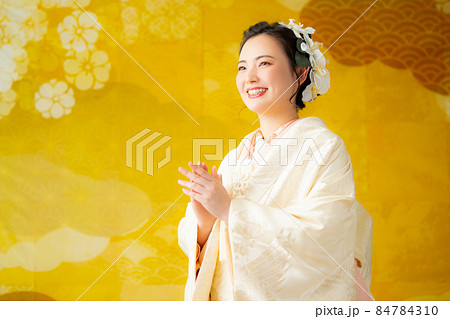 白無垢 洋髪 白無垢 洋髪 84784310