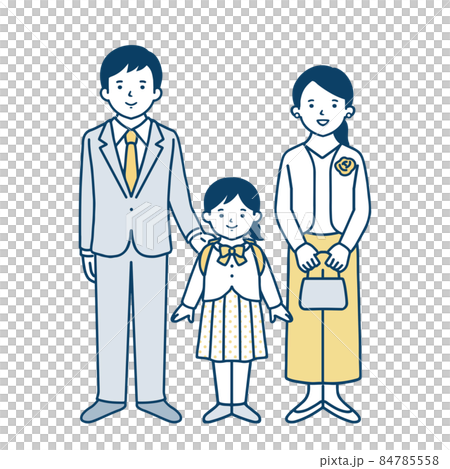 小学校の入学式 親子 小学校の入学式 親子 84785558