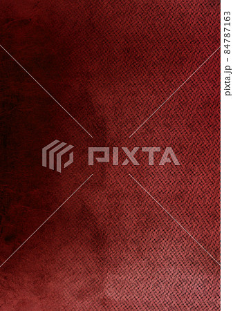 ハーフトーンの紗綾形　暗い赤　（背景素材） 84787163