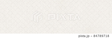 障子の透かしのような「鱗」模様がある和柄バナー背景 84789718