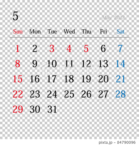 2022 年 5 月,日本日曆 2022 年 5 月,日本日曆 84790096