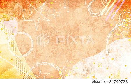 背景素材 手描き カラフルフレーム ハロウィン 背景素材 手描き カラフルフレーム ハロウィン 84790728