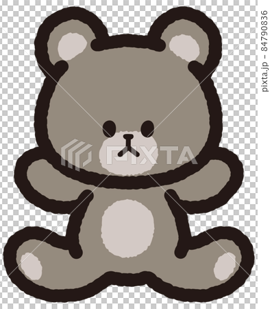 クマのぬいぐるみのイラスト素材