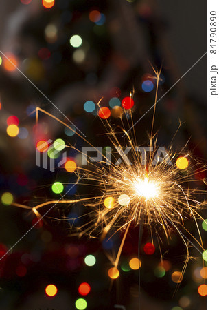 Burning sparklers 84790890