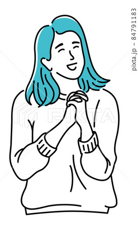 喜ぶ女性 喜ぶ女性 84791183