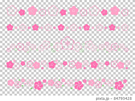 Plum blossom line 84793428