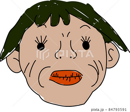 ブサイクなおじさんおばさんの顔 面白い 手描き ブサイクなおじさんおばさんの顔 面白い 手描き 84793591