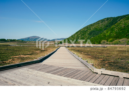 大分県九重町の長者原の風景	 84793692