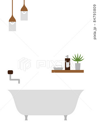 お風呂場 イラストのイラスト素材