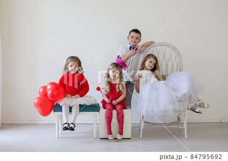 beautiful girls and boy on birthday party beautiful girls and boy on birthday party 84795692