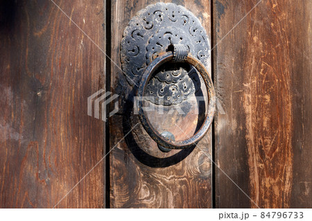 Retro style doorknob in near plan Retro style doorknob in near plan 84796733