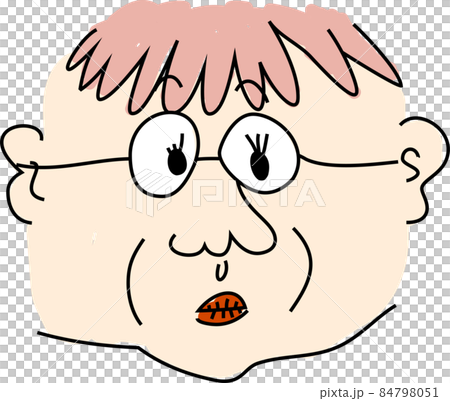 不揃いな人間の顔 独特 手描き 不揃いな人間の顔 独特 手描き 84798051