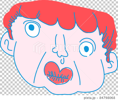 不揃いな人間の顔 独特 手描き 不揃いな人間の顔 独特 手描き 84798068