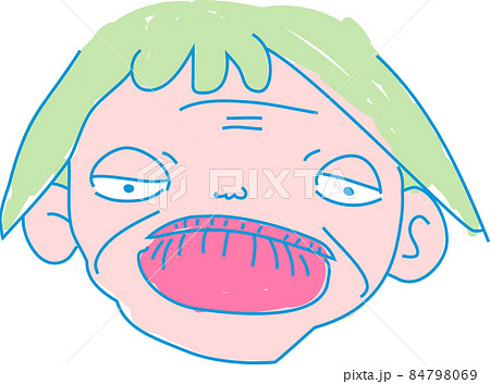 不揃いな人間の顔 独特 手描き 不揃いな人間の顔 独特 手描き 84798069