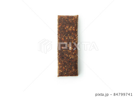Tasty protein bar isolated on white background Tasty protein bar isolated on white background 84799741