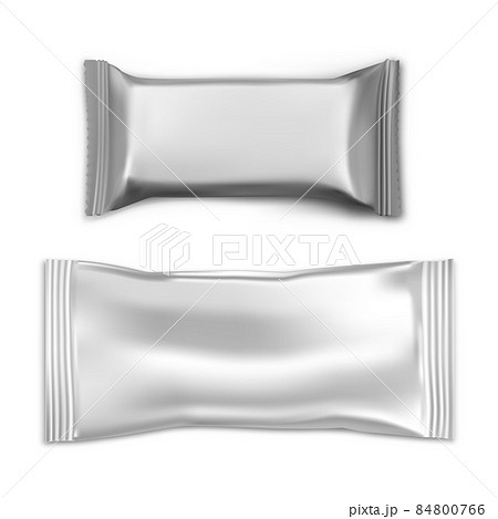Chokolate bar package, snack pack mockup, foil pouch 84800766