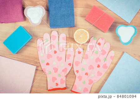 Accessories and natural detergents for cleaning surfaces and rooms at home Accessories and natural detergents for cleaning surfaces and rooms at home 84801094