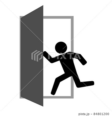 非常口のアイコン。 非常口のアイコン。 84801200