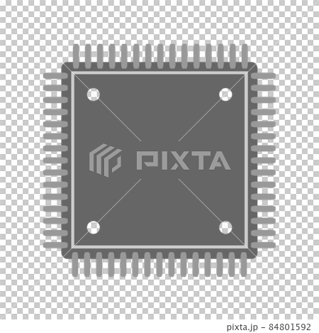 半導体のイラスト。半導体不足!! 84801592