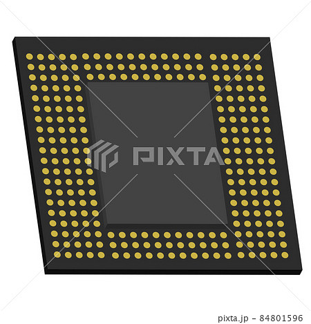 半導体のイラスト。半導体不足!! 84801596