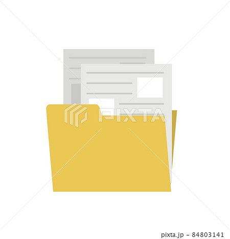フォルダに入った書類のイラスト 84803141