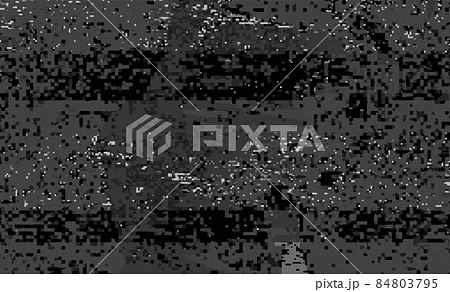 グリッチ テレビノイズ バグ グランジ ゲーム画面のイラスト素材