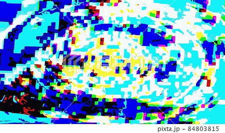 グリッチ テレビノイズ バグ グランジ ゲーム画面のイラスト素材