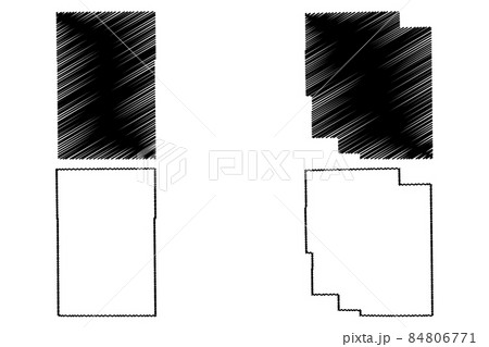 Logan and Macoupin County, Illinois (U.S. county, United States of America, USA, U.S., US) map vector illustration, scribble sketch Logan and Macoupin map 84806771