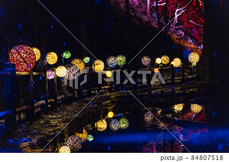 十和田湖のイルミネーション、光の冬物語 十和田湖のイルミネーション、光の冬物語 84807518
