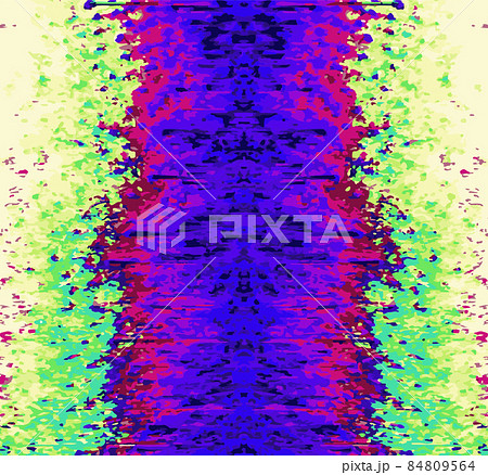 ゲームバグ画面 グリッチ グランジ 放送事故 通信障害のイラスト素材