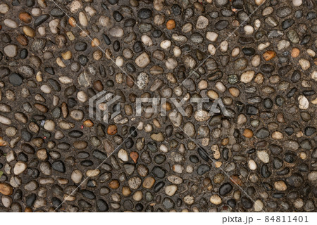 Floor structure of an ancient city with stones, mortar and concrete 84811401